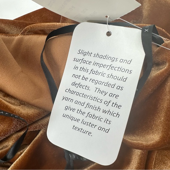 After Six Stretch Velvet Cowl Maxi Dress Golden Almond 10 New with Tag - Picture 9 of 10